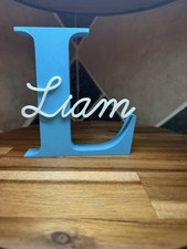 Personalized Nursery Name Sign Custom Baby Name Decor Shelf Room Sign picture