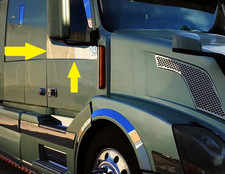 Volvo VNL Stainless Steel Under Window Trim Pair Set Chrome Finish picture