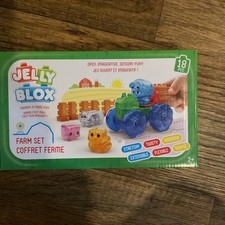 Jelly Blox Farm Set Includes 18 Pieces Building Squeeze Squish Sensory Toy picture