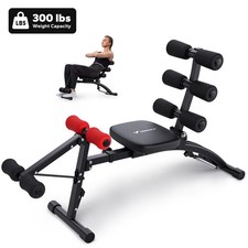 MERACH Ab Machine Ergonomic Stomach Workout Bench Equipment w/ Adjustable Length picture