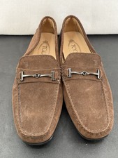 Tod's Men’s Gommino Horsebit Suede Brown  Driving Loafer UK 9 picture