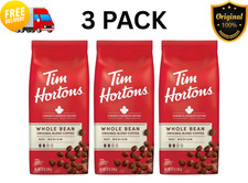 Tim Hortons Medium Roast Coffee Beans Whole Bean 12oz Organic Arabica 3 Pack picture