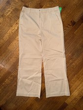 NWT GAP Women's Beige Straight-Leg Chinos picture