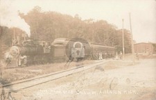 Railroad P.M. Railway, Allenton MI Michigan RPPC Photo Postcard COPY picture