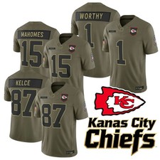 New Chiefs Men's Olive 2025 Salute to Service Limited All Stitched Jersey All= picture