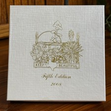 Keep Texas Beautiful Ornament 2008 Fifth Edition Gold Enamel West Texas Cactus picture