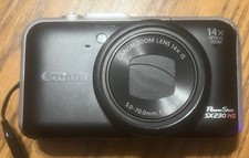 Canon PowerShot SX230 HS Digital Camera 12.1MP W/ 3 Batteries Case Charger picture