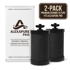 Alexapure PRO 2387 Replacement Water Filter 2 Filter Pack Black picture