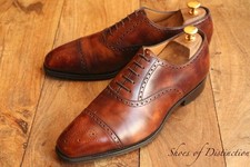 Gaziano Girling Bader Museum calf Leather Oxford Brogue Shoes UK 9 US 10 EU 43 picture