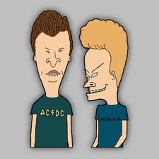 Beavis & Butt-Head 2pc. Set Vinyl Sticker/Decal -MTV -Car Window -Funny -Cartoon picture