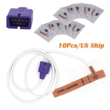10Pcs 9Pin Disposable Neonate/Adult Oximax SpO2 Sensor Compatible for Nellcor，US picture