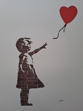 Banksy Signed - Girl with a Red Heart Balloon - Certificate picture