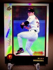 ⚾️🔥1998 Bowman Chrome Mike Mussina Refractor SP 🔥⚾️ picture