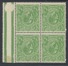Australia 1914-20 ½d wmk inverted block SG20w Mint u/m Cat £95 picture