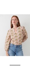 NWT J.Crew size S Liberty blouse in butterfield poppy  print cotton pullover picture