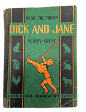 Vintage 1936 Dick and Jane Basic Pre Primer Elson Gray See Dick Run First Story picture