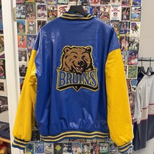 Size XL - Vintage Steve & Barry’s UCLA Bruins Varsity Jacket - Blue Yellow NCAA picture
