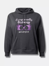 Torrid Potter Luna Lovegood Hoodie Relaxed Fit Gray NWT New 2X picture