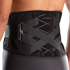 Copper Fit X-Back Support Brace Lumbar Support Adjustable S/M picture