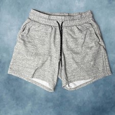 Fabletics Gray Heather Fleece Athletic Sweat Shorts Men’s Medium picture