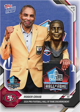 PRESALE Roger Craig Hall Of Fame HOF 2026 NFL Topps NOW Card OS02 picture