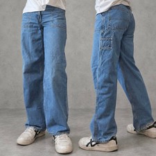 Gap Carpenter Baggy Workwear Jeans Blue Faded Y2K Denim Size 16 picture