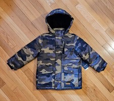 NEW Cherokee Little Boy Expedition Heavyweight Winter Coat, Camo Green (sz 4) picture