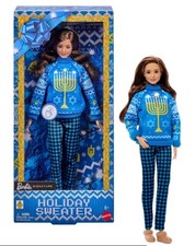 2026 Barbie Signature LIGHT UP Holiday Sweater Hanukah Jewish Doll Preorder picture
