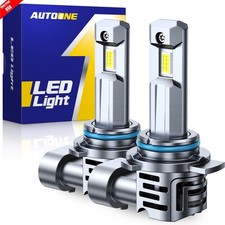 AUTOONE 9012 HIR2 LED Headlight Bulbs Kit  High Low Beam Bright  6500K White A+ picture