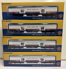 Bachmann HO Scale American Freedom Train 4 Illuminated Exhibit Car Set NEW picture