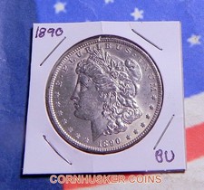 1890 Morgan Silver Dollar BU COIN ~   👀 picture