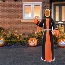 Halloween Faceless Inflatable Ghost,A Halloween Decoration Full of Atmosphere,A picture