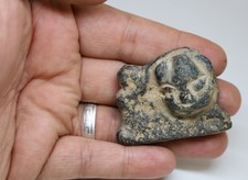 Ancient Central Asian Roman Greek Civilization Black Stone Figure picture