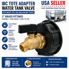 275-330 Gallon IBC Tote Water Tank Adapter 2