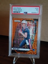 2024 Panini Prizm Rookie Drake Maye #329 Lazer Prizm (RC) Patriots picture