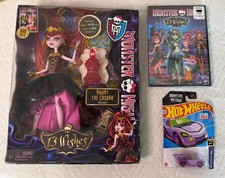 Authentic MONSTER HIGH DRACULAURA 13 WISHES 2013 EXCLUSIVE RARE G1 NIB Bundle picture