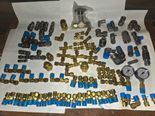 100+ Pc Swagelok Parker Crawford Fittings Stainless Steel Brass Tube Lot NEW NOS picture