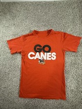 Vintage Miami Hurricanes Go Canes Women's Graphic T-Shirt Medium Streetwear picture