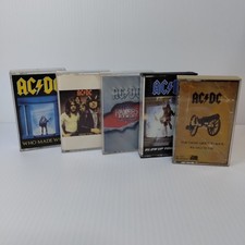 AC/DC Cassette Lot of 5 — Rock n Roll - See Pictures  picture