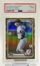 Anthony Volpe  2020 Bowman Draft Chrome- GOLD REFRACTOR/50 #BD178 PSA 9 _POP 5 picture