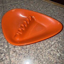 Anholt Vintage Ashtray Orange Atomic Boomerang Melamine MCM Barware Kitchen picture