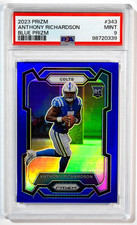 2023 Panini Prizm #343 Anthony Richardson RC Rookie Blue Prizm SSP PSA 9 picture