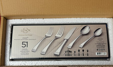 NEW Lenox Urbane 51 Piece 18/10 Stainless Flatware Set Service for 8 picture
