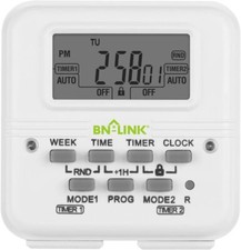 BN-LINK 7 Day Heavy Duty Digital independent Programmable Timer Dual two Outlet picture