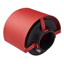 Stainless Steel Red Universal Cone Air Intake Filter Heat Shield Cover 2.25 -3'' picture