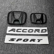 Genuine Gloss Black 08F20-TVA-E00 Exterior Emblem Kit Set For Accord 2018-2022 picture