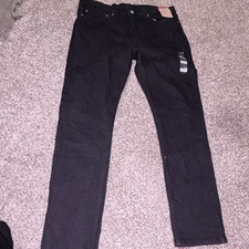Levi's 511 Men’s Slim Fit Black Dark Wash Denim Jeans 36x32 5-Pocket picture