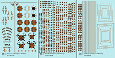 K4 G 1:24 Scale Decals Fire Engine Truck Markings Bronze, Silver and Black picture