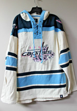New NHL Washington Capitals Cherry Blossom Lacer mid weight cotton hoodie men M picture