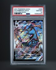 2021 POKEMON SWORD & SHIELD EVOLVING SKIES #095 FULL ART/UMBREON VMAX PSA 10 picture